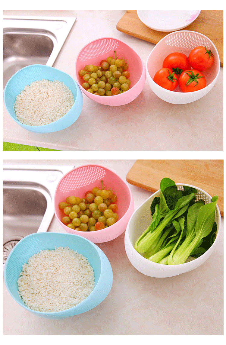 Multi-Purpose Rice & Vegetable Strainer Basket