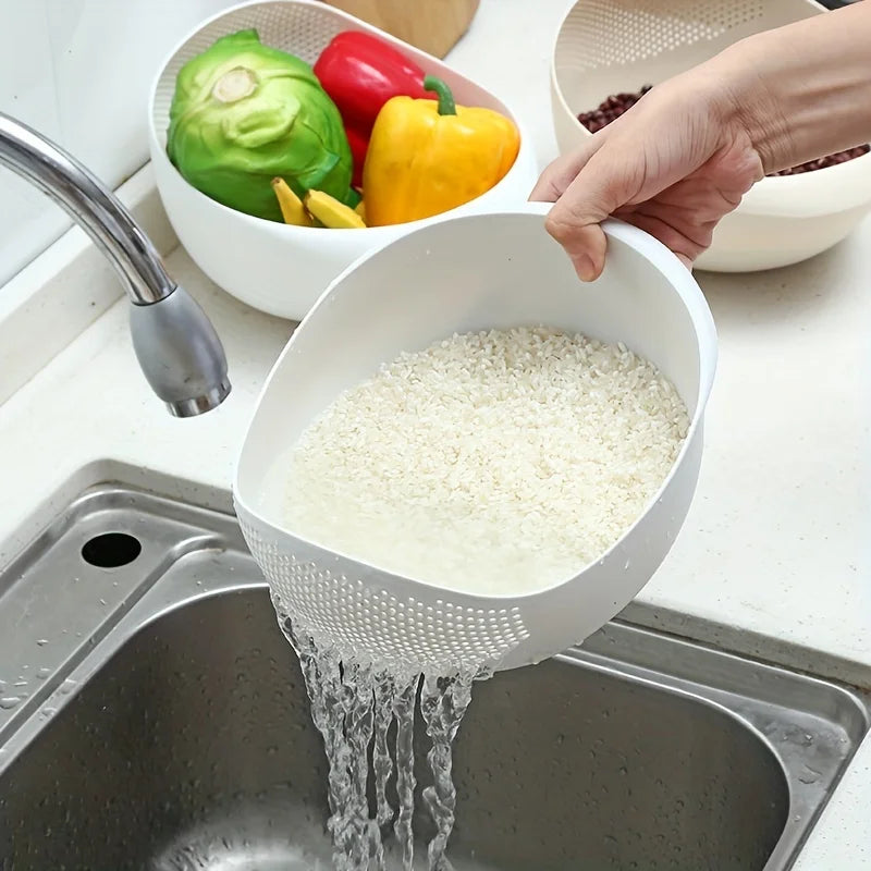 Multi-Purpose Rice & Vegetable Strainer Basket
